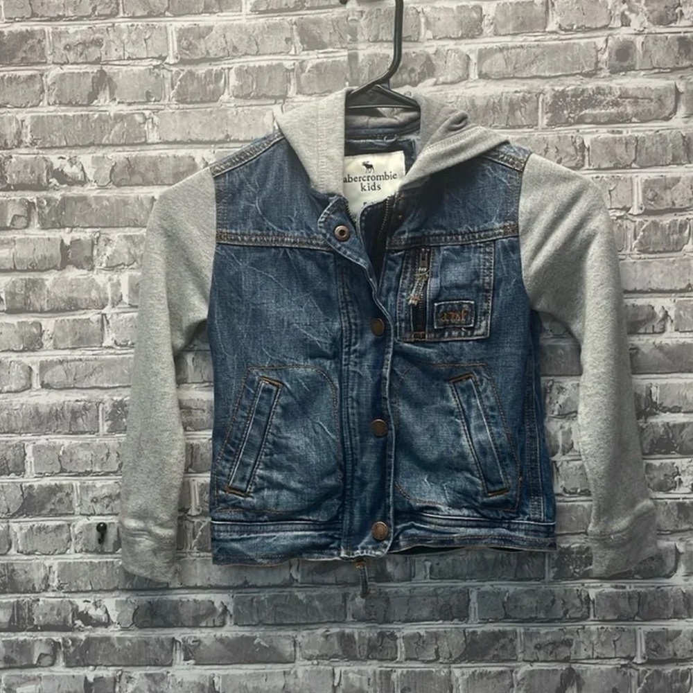 Abercrombie Kids Denim Hoodie Jacket
